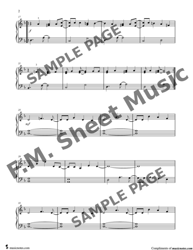 Axel F (Easy Piano) By Harold Faltermeyer F.M. Sheet Music Pop
